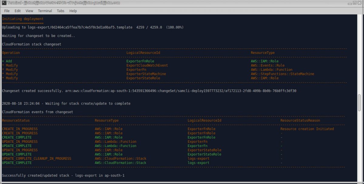 Export Cloudwatch Logs to AWS S3 – Deploy using SAM